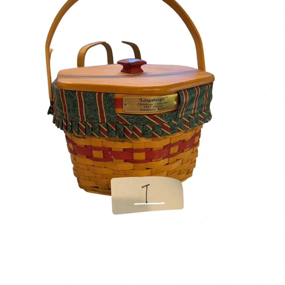 Longaberger hexagonal basket